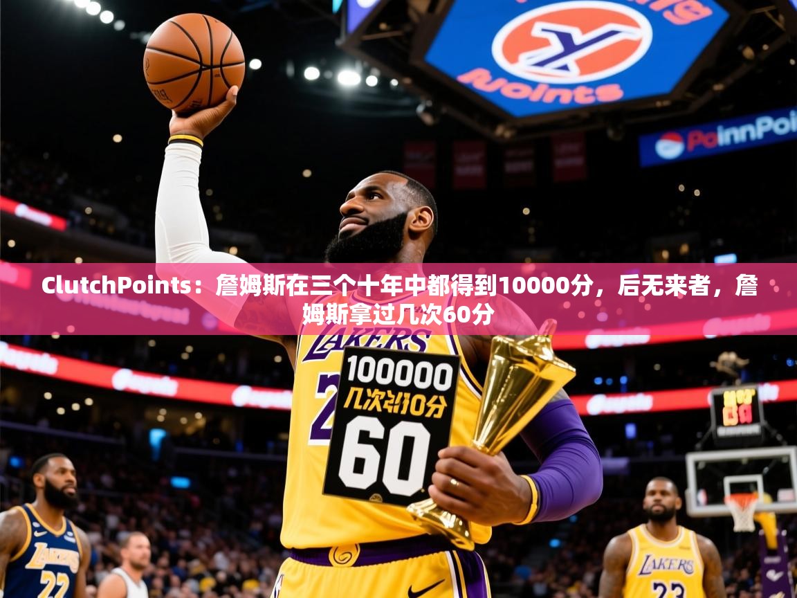 2025华体会登录最新地址ClutchPoints：詹姆斯在三个十年中都得到10000分，后无来者，詹姆斯拿过几次60分  第4张